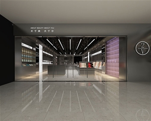 濟(jì)南濱州萬(wàn)達(dá)米詩(shī)黛兒化妝品店面裝修設(shè)計(jì)施工